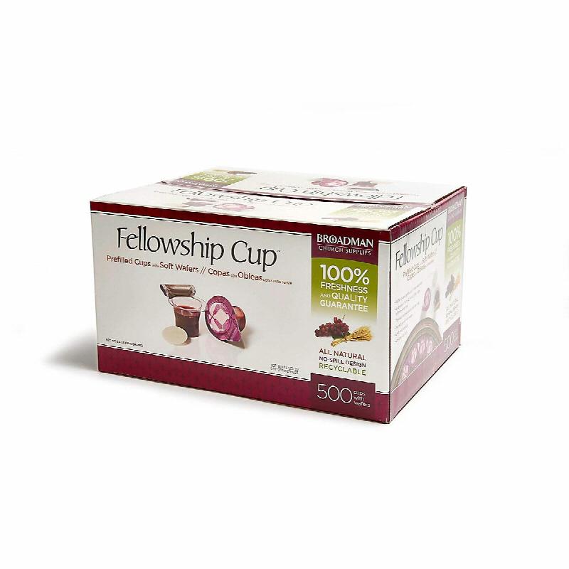 Image for Broadman Church Supplies Pre-filled Communion Fellowship Cup, Juice and Wafer Set, 500 Count